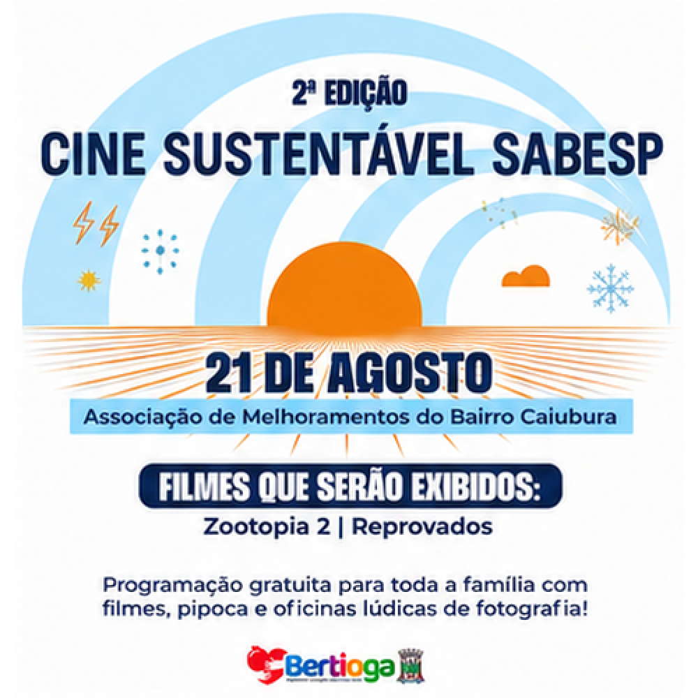 A 2ª edição do Cine Sustentável Sabesp.